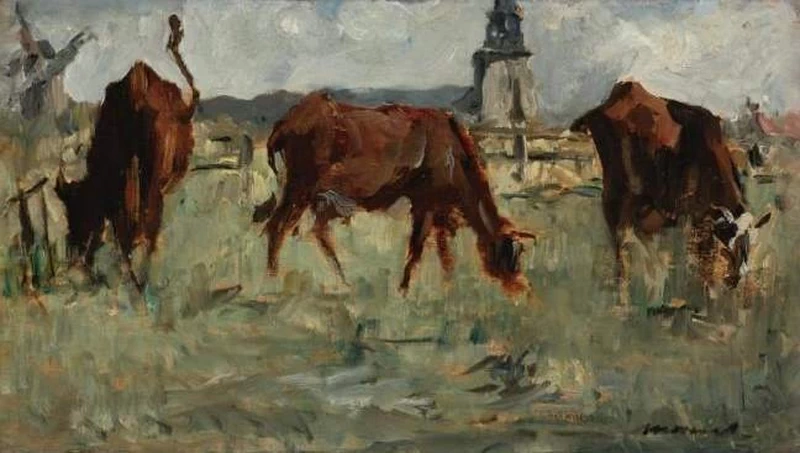  345-Édouard Manet, Vacche al pascolo, 1873 